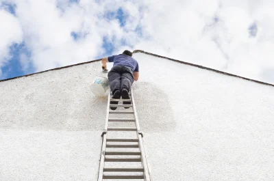 Peinture extérieure aux Ferres — façades et ravalement